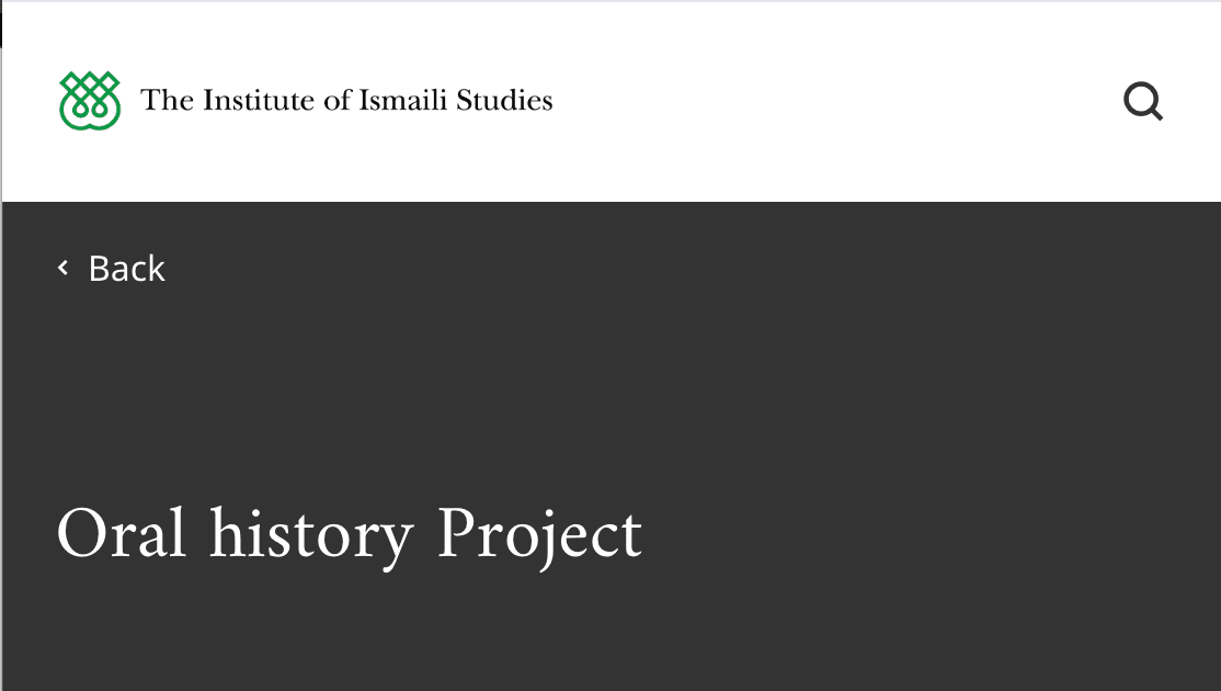 ISCU Oral History Project